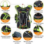 Lixada Fahrradrucksack 18L/30L, Damen Herren Leichter Kleiner Tagesrucksack Wasserdicht Wanderrucksack Sportrucksack MTB Rucksack Skirucksack mit Regenschutzkappe Helmabdeckung 5.5 inch Handytasche – Bild 2