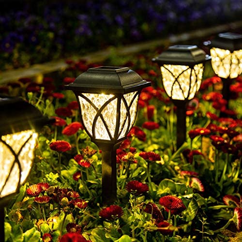 GIGALUMI Solar-LED-Wegleuchten für den Aussenbereich, 6 Stück, wasserdichte solarbetriebene Weglichter für Garten, Terrasse, Landschaft, Gehweg, Warmweiss GIGALUMI Solar-LED-Wegleuchten für den Aussenbereich, 6 Stück, wasserdichte solarbetriebene Weglichter für Garten, Terrasse, Landschaft, Gehweg, Warmweiss