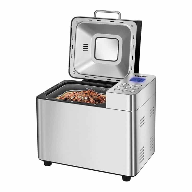 UNOLD Brotbackautomat Backmeister Edel, 550 W, 750-1000 g Brotgewicht, Keramik-Beschichtung, 68456, Silber, L 26,7 cm X B 36,9 cm X H 30,6 cm UNOLD Brotbackautomat Backmeister Edel, 550 W, 750-1000 g Brotgewicht, Keramik-Beschichtung, 68456, Silber, L 26,7 cm X B 36,9 cm X H 30,6 cm