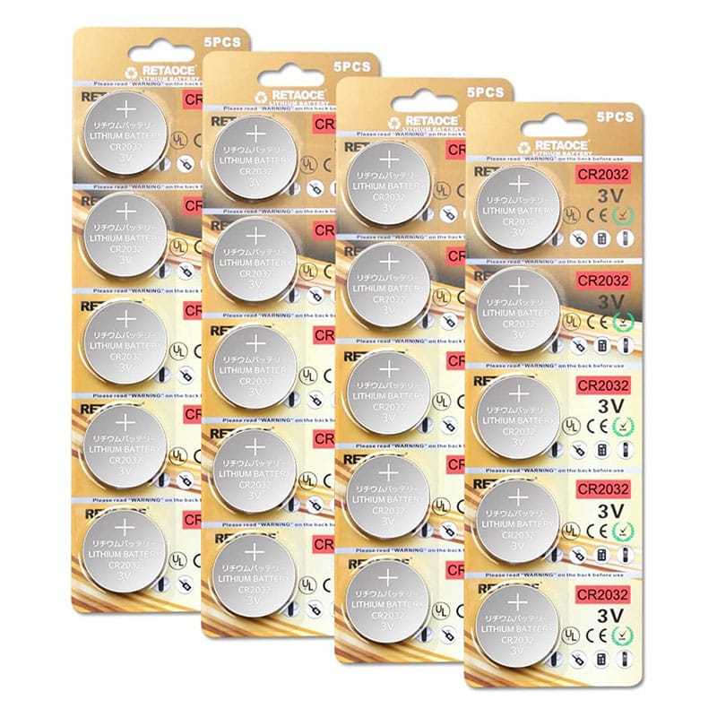 20 Stück CR2032 3V Batterien CR 2032 Knopfzelle (Lithium Knopfzellen - 3 Volt im 20-er Pack) 20 Stück CR2032 3V Batterien CR 2032 Knopfzelle (Lithium Knopfzellen - 3 Volt im 20-er Pack)