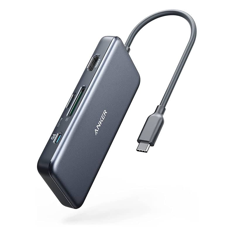 Anker USB C Hub, 341 USB C Adapter (7-in-1), 4K HDMI, 100W Power Delivery, USB C und 2 USB A 5Gbps Datenports, microSD & SD Speicherkartensteckplatz, Geeignet für MacBook Air, MacBook Pro, XPS, usw. Anker USB C Hub, 341 USB C Adapter (7-in-1), 4K HDMI, 100W Power Delivery, USB C und 2 USB A 5Gbps Datenports, microSD & SD Speicherkartensteckplatz, Geeignet für MacBook Air, MacBook Pro, XPS, usw.