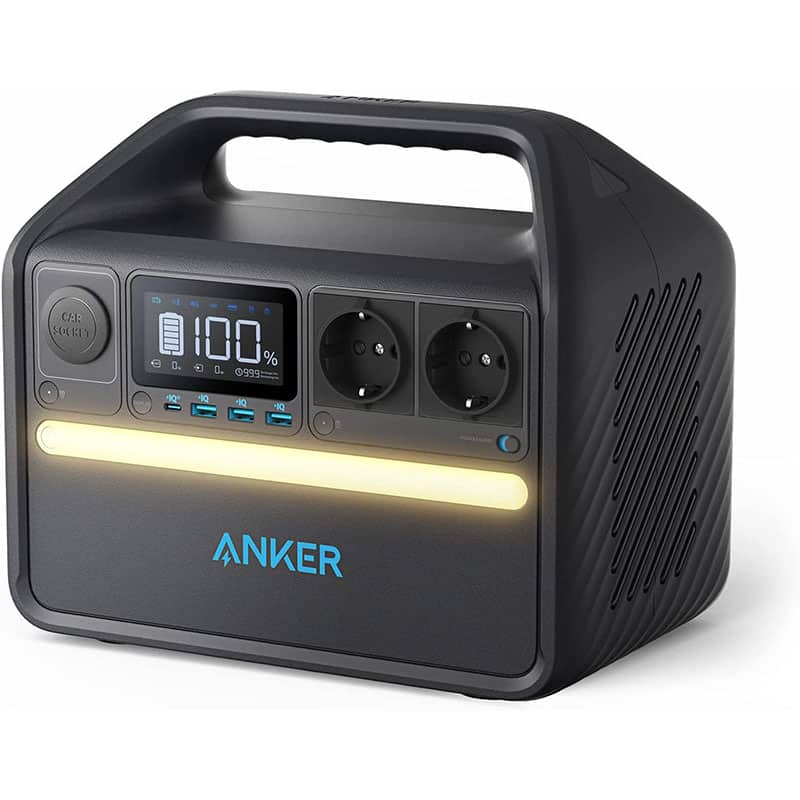 Anker 535 Kompakte Power Station, Tragbare Stromgenerator 512Wh 500W 7-Anschlüsse Stromerzeuger für Draussen, 2 AC-Anschlüsse, 60W USB-C PD Port, LED Licht für Camping, Stromausfall Anker 535 Kompakte Power Station, Tragbare Stromgenerator 512Wh 500W 7-Anschlüsse Stromerzeuger für Draussen, 2 AC-Anschlüsse, 60W USB-C PD Port, LED Licht für Camping, Stromausfall
