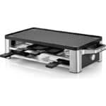 WMF Lono Raclette Grill mit Pfännchen und Schiebern, Raclette 8 Personen, 15 W, edelstahl matt