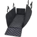 WhizProducts® Basic Hundedecke für Auto Rückbank mit Seitenschutz und Sitzankern – wasserdichte Auto Hundedecke Rücksitz für Reise & Transport für Hunde – Robuste Hundematte für die Auto Rücksitzbank
