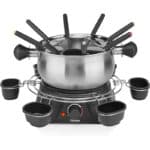 Tristar Fondue-Set mit 1,3L Fassungsvermögen – aus Edelstahl für bis zu 8 Personen