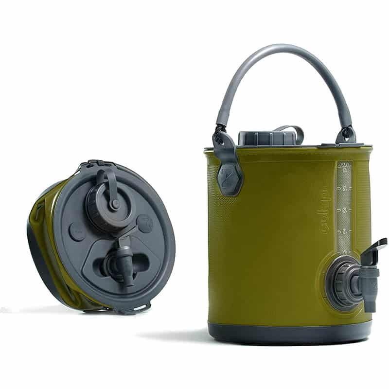 Colapz 2-in-1 BPA-freier Faltbarer Wasserbehälter mit Hahn - tragbarer Camping-Wasserkanister - Falteimer fürs Wohnmobil oder den Wohnwagen Colapz 2-in-1 BPA-freier Faltbarer Wasserbehälter mit Hahn - tragbarer Camping-Wasserkanister - Falteimer fürs Wohnmobil oder den Wohnwagen