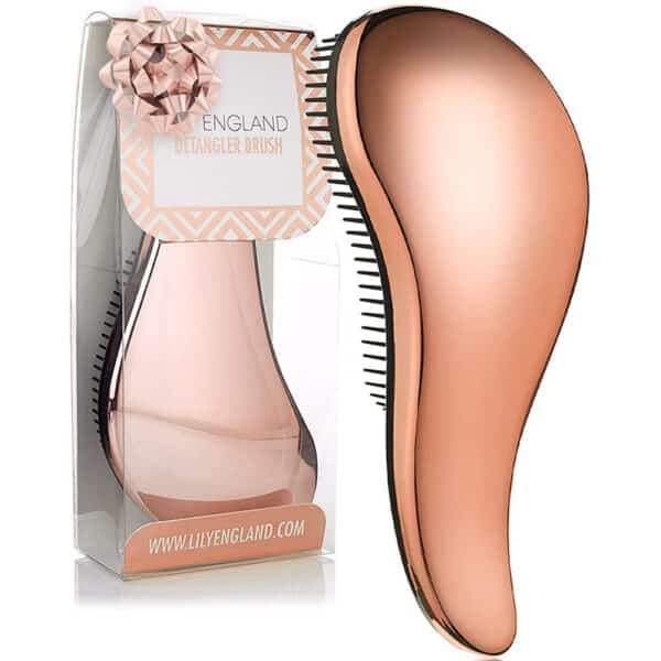 Haarbürste ohne Ziepen | Detangler Bürste für Locken, Dickes, Dünnes, Afro, Langes, Kurzes oder Glattes Haar | Entwirrbürste für Damen und Kinder, Lily England