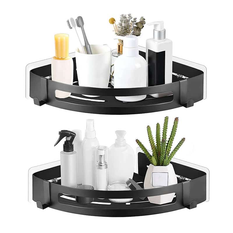 PNNP Duschregal Duschablage Ecke Ohne Bohren 2 Stück Selbstklebend, Badezimmer Regal Metall Rostfrei, Duschkorb Bad Accessoires Mit Haken, Badregal für Bathroom Organizer Dusche Ablage PNNP Duschregal Duschablage Ecke Ohne Bohren 2 Stück Selbstklebend, Badezimmer Regal Metall Rostfrei, Duschkorb Bad Accessoires Mit Haken, Badregal für Bathroom Organizer Dusche Ablage