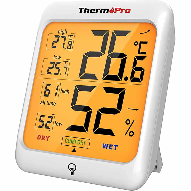 ThermoPro TP53 digitales Thermo-Hygrometer Thermometer Hygrometer Raumluftüberwachtung Temperatur und Luftfeuchtigkeitmessgerät mit Hintergrundbeleuchtung ThermoPro TP53 digitales Thermo-Hygrometer Thermometer Hygrometer Raumluftüberwachtung Temperatur und Luftfeuchtigkeitmessgerät mit Hintergrundbeleuchtung