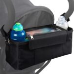 Black / Schwarz Plus Kinderwagen Clips
