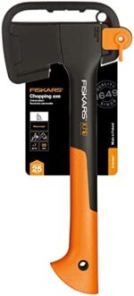 Fiskars Freizeitbeil, Inklusive Klingen und Transportschutz, Antihaftbeschichtet, Hochwertiger Stahl Klinge Glasfaserverstärkter Kunststoff Stiel, SchwarzOrange – Bild 11