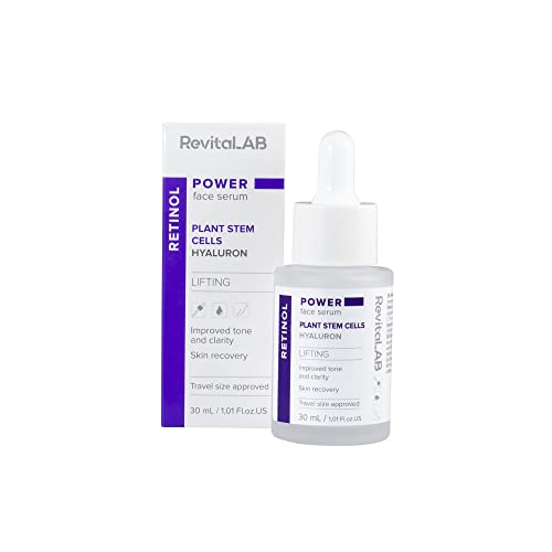 RevitaLAB Power Face Serum mit Retinol und Pflanzenstammzellen Ein konzentriertes Produkt, das speziell für die wirksame Pflege der reifen Pflege entwickelt wurde RevitaLAB Power Face Serum mit Retinol und Pflanzenstammzellen Ein konzentriertes Produkt, das speziell für die wirksame Pflege der reifen Pflege entwickelt wurde