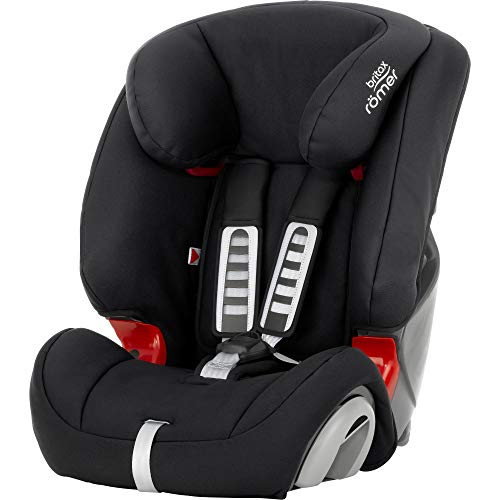 BRITAX RÖMER Kindersitz 9-36 kg EVOLVA 1-2-3, Komfort und Flexibilität für Kinder (Gruppe 1/2/3), 9 Monate bis 12 Jahre, 1 Stück (1er Pack), Cosmos Black Britax Römer