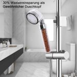Rovtop Led Duschkopf, Led Duschkopf mit Farbwechsel, Keine Stromversorgung, Hochdruckwassereinsparung, 7 Farben ändern Sich Zufällig – Bild 3