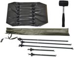 MK-Angelsport "Fort Knox 1-2 Personen Zelt Karpfenzelt Angelzelt komplettes Set inkl. Gummihammer Dome Bivvy – Bild 8