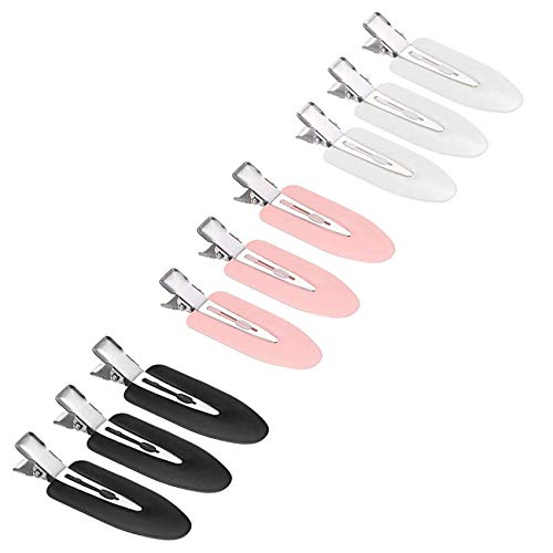 JeoPoom Nahtlose Haarspange[9 Stück], Haar Pin, Curl Clips, Haar Pin Curl Clips kein Verbiegen Haar Spangen für Haarstyling Make Up