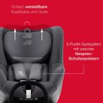 BRITAX RÖMER Kindersitz 0-18 kg DUALFIX 2 R, 360° drehbar für Kinder – Bild 3
