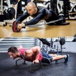 EnterSports Bauchroller Bauchmuskeltrainer, 6-in-1 Bauchtrainer mit Fitnessband, Liegestütze, Kniematte, Bauchtrainer für Zuhause ,Fitness Geräte, Bauchmuskel roller, Gut für Heimtraining – Bild 6