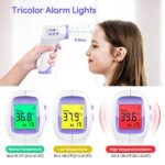 Fieberthermometer Kontaktlos KKmier Infrarotes Medizinisches Stirnfieberthermometer Digitales Temperaturmessgerät Genaue Messung für Kinder und Erwachsene – Bild 4