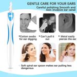 Ohrenschmalz Entferner, Ohrenreiniger Q-grips, Ear Cleaning Ohr Schmalz Reiniger kit Sicheres und Weiches 360 Grad Spirale Silikon Ohrreiniger mit 16 Ersatzköpfen Für Kinder und Erwachsene – Bild 6
