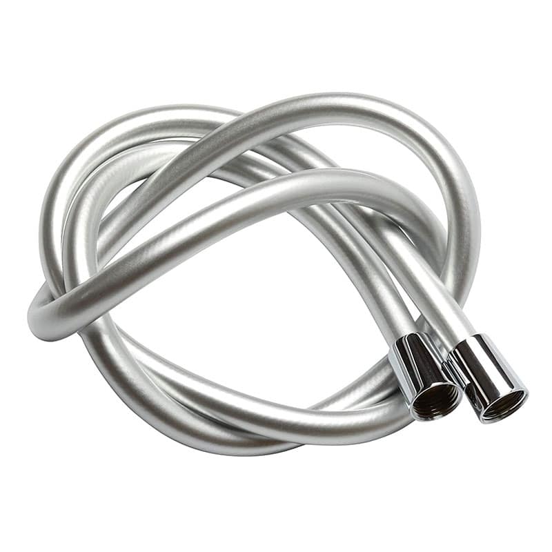Krodo Duschschlauch 1,5 m / 150 cm PVC Glatter Brauseschlauch mit verdrehsicheren Messinganschlüssen, Chrom - Universalersatz, flexibel, knick- und auslaufsicher Krodo Duschschlauch 1,5 m / 150 cm PVC Glatter Brauseschlauch mit verdrehsicheren Messinganschlüssen, Chrom - Universalersatz, flexibel, knick- und auslaufsicher