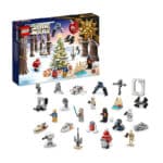LEGO 75340 Star Wars Adventskalender 2022, 24 Weihnachtsspielzeuge, darunter Minifiguren Gonk Droid, R2-D2, Darth Vader und baubare Fahrzeuge