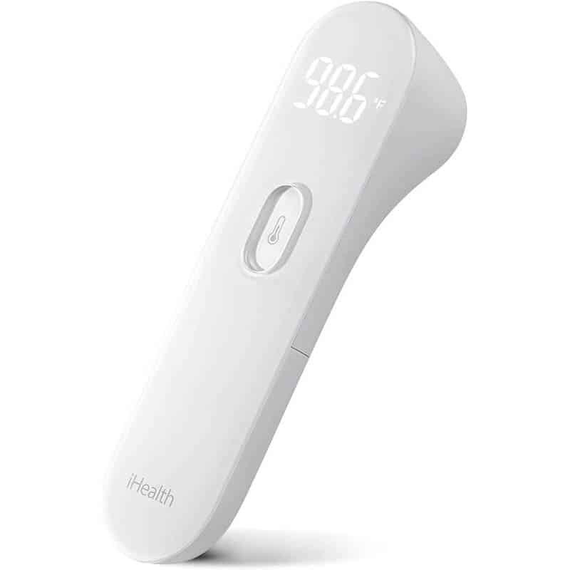 iHealth no-touch stirn-thermometer, digital-infrarot-thermometer für erwachsene und kinder, touchless-baby-thermometer mit 3 ultra-sensitiven sensoren iHealth no-touch stirn-thermometer, digital-infrarot-thermometer für erwachsene und kinder, touchless-baby-thermometer mit 3 ultra-sensitiven sensoren