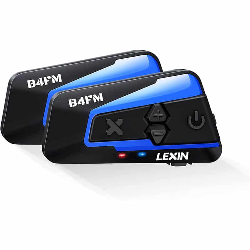 LEXIN B4FM Motorrad Bluetooth Headset, Helm Intercom, Kommunikationssystem für bis zu 10 Motorräder mit 2000m Reichweite, Motorradhelm Gegensprechanlage mit Musikteilen Funktion LEXIN B4FM Motorrad Bluetooth Headset, Helm Intercom, Kommunikationssystem für bis zu 10 Motorräder mit 2000m Reichweite, Motorradhelm Gegensprechanlage mit Musikteilen Funktion