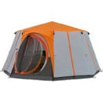 Coleman Octagon mit grossen Fenstern, mit 360° Rundumblick, stabile Stahlstangenkonstruktion, Vollständig integrierte Bodenplane, einfacher Aufbau, 100% Wasserdicht
