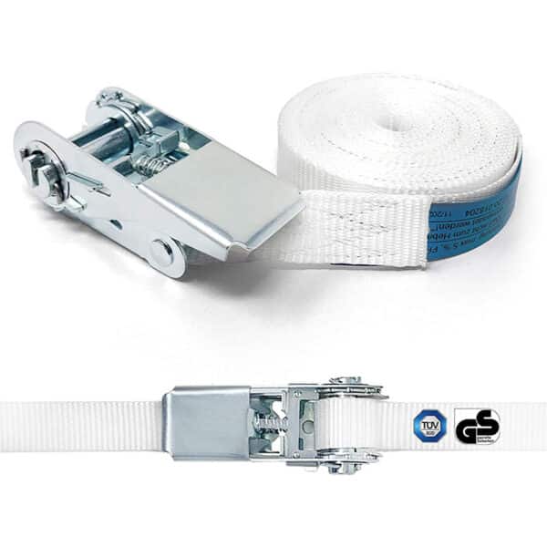 Plemont Spanngurt mit Ratsche [6m] zum sicheren Stapeln von Trockner & Waschmaschine I Zurrband mit 800 daN Zugkraft I Spanngurte, Zurrgurte, Gurte…