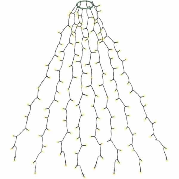 SALCAR, Christbaumbeleuchtung mit Ring und Girlanden, LED Überwurf Lichterkette Weihnachtsbaum