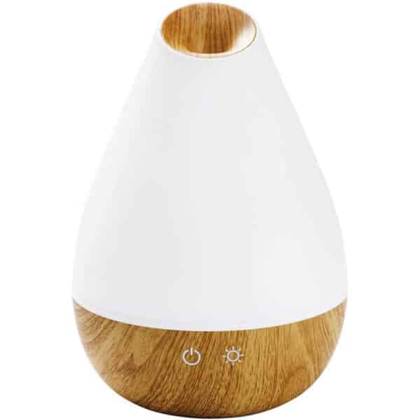Promed AL- WS Aroma Diffusor, Ultraschall Luftbefeuchter Humidifier, Raumbefeuchter, elektrische Duftlampe Holzdesign mit 7 Farben LED Licht, Aroma Diffuser, Aromatherapie