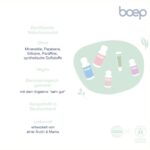 boep Geschenkset, Baby probiert boep, Erstausstattung mit Badeöl, Mandelöl, Babyshampoo, Babylotion und Lippenbalsam, Zertifizierte Naturkosmetik, Babyerstausstattung – Bild 3
