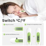 Femometer Digitales Fieberthermometer, Genaue Und Schnelle Ablesungen, Wasserdichte Sonde, Rektal, Oral, Achselthermometer Fieber thermometer für Baby Kinder Erwachsene – Bild 4