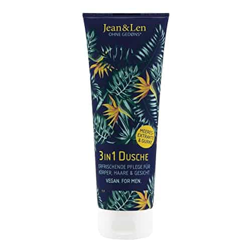 Jean & Len 3in1 Dusche Aktivierende Pflege Meeresextrakte & Gurke, 250 ml Jean & Len 3in1 Dusche Aktivierende Pflege Meeresextrakte & Gurke, 250 ml