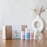 boep Geschenkset, Baby probiert boep, Erstausstattung mit Badeöl, Mandelöl, Babyshampoo, Babylotion und Lippenbalsam, Zertifizierte Naturkosmetik, Babyerstausstattung – Bild 6