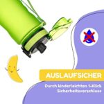 schmatzfatz Trinkflasche Kinder 0,5L – Auslaufsicher, BPA-Frei, mit Fruchteinsatz – Bild 3