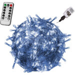 Fb+timer+8 Modi / Transp. Kabel / Kaltweiss