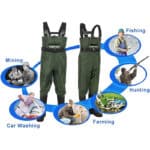 Night Cat Wathose für Damen und Herren, wasserdicht, Jagd, Wathose mit Stiefelfußgürtel, atmungsaktiv, leicht