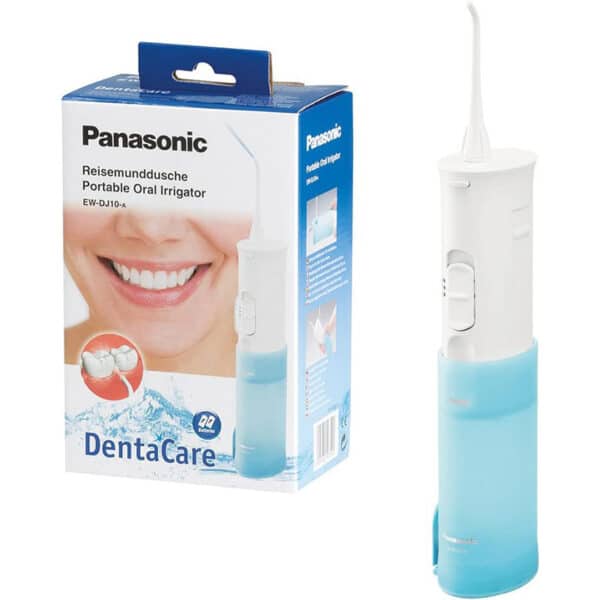Panasonic EW-DJ10-A503 Munddusche (kabellos, Reisemunddusche, Zahnreiniger, Wassertank, Batteriebetrieb, Munddusche elektrisch, 2 Intensitätsstufen)