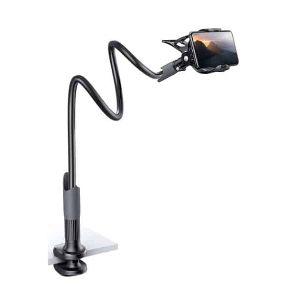 Lamicall Handy Halter für Bett, Schwanenhals Handy Halterung, Flexible Lang Arm Handy Ständer für iPhone 14 Pro Max Plus, SE, 13 12 Pro Max Mini, 11, XS, X 8 7 6, Samsung S10 S9, 4-7 Zoll Smartphone