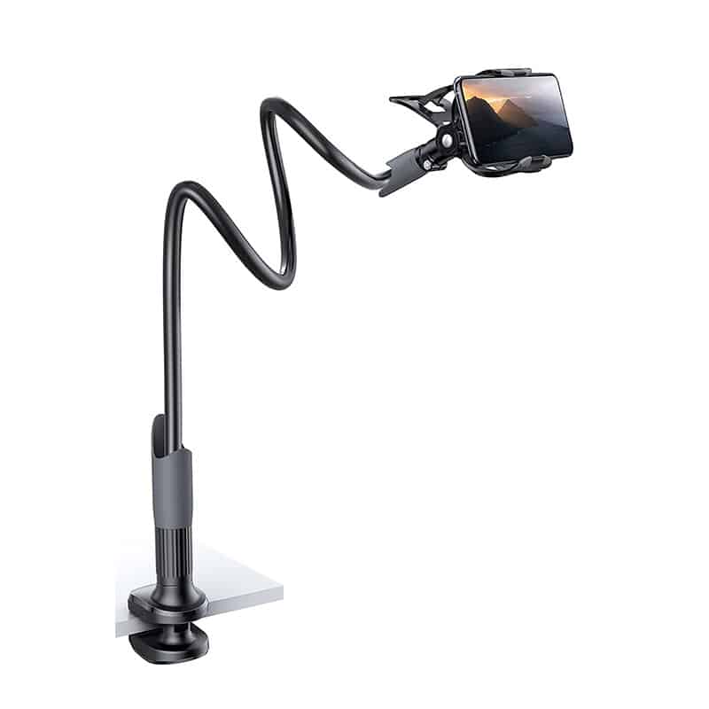Lamicall Handy Halter für Bett, Schwanenhals Handy Halterung, Flexible Lang Arm Handy Ständer für iPhone 14 Pro Max Plus, SE, 13 12 Pro Max Mini, 11, XS, X 8 7 6, Samsung S10 S9, 4-7 Zoll Smartphone