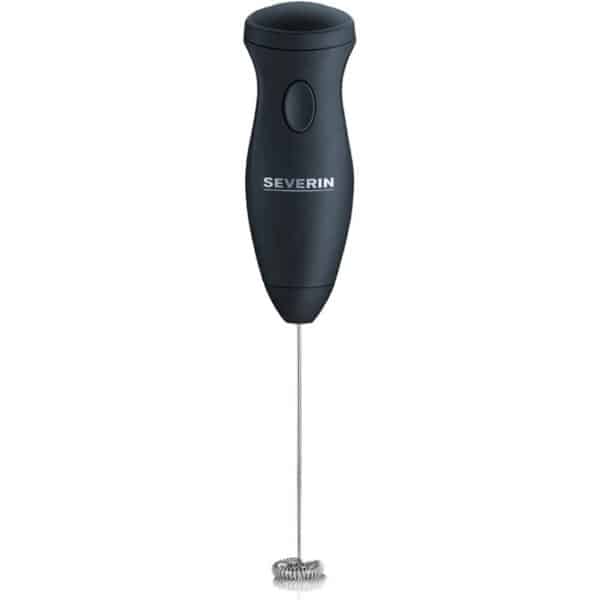 SEVERIN Milchaufschäumer Stab, kompakter Milchschäumer aus Edelstahl, elektrischer Milchaufschäumer mit Batteriebetrieb und einfacher Handhabung, inkl. 2 Batterien,