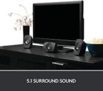 Logitech Z906 5.1 Sound System, Lautsprecher mit 1000 Watt Surround Sound, THX, Mehrere Audio-Eingänge, Fernbedienung, EU Stecker, PC/PS4/Xbox/Stereo-Anlage/TV/Smartphone/Tablet – Bild 2