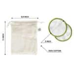 Greenzla Abschminkpads Waschbar (20 Stück) mit waschbarem Wäschesack und runder Box zur Aufbewahrung, Natürlicher Bambus & Bio-Baumwolle, Wiederverwendbare Wattepads für alle Hauttypen, Zero Waste – Bild 7