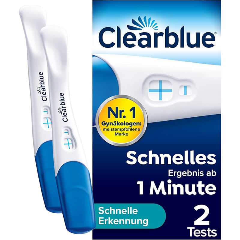 Clearblue 2 Clearblue Schwangerschaftstest Schnelle Erkennung