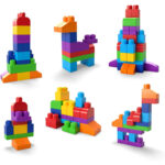 Mega Bloks Bausteine – 60 Stück, ab 1 Jahr, mit Aufbewahrungsbeutel