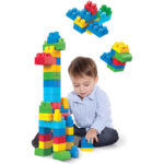 Mega Bloks Bausteine – 60 Stück, ab 1 Jahr, mit Aufbewahrungsbeutel