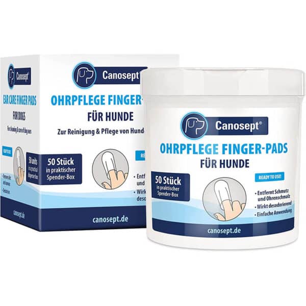 Canosept Ohrpflege Finger-Pads für Hunde – Ohrreiniger für Hunde - Pflege & Hygiene - Hunde Ohrenreinger