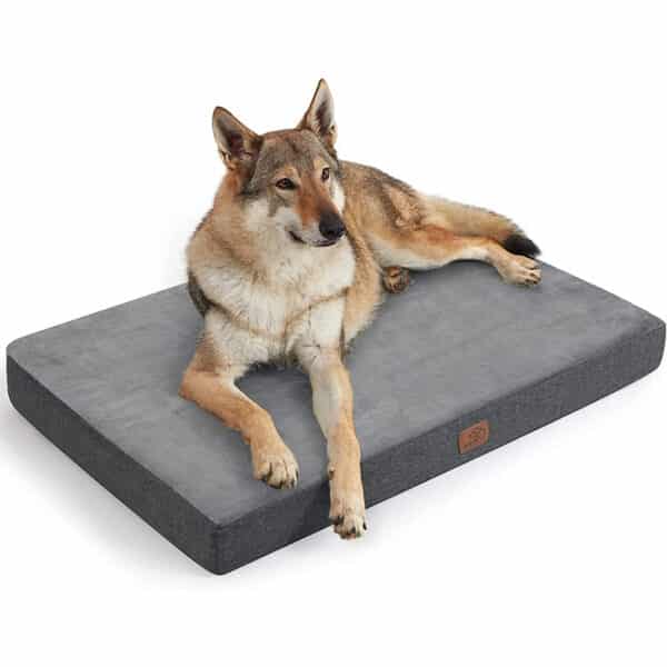 Bedsure orthopädisches Hundekissen grosse Hunde, waschbares Hundebett mit 2 in 1 Memoryschaum, kuscheliges Hundematte Hundematratze